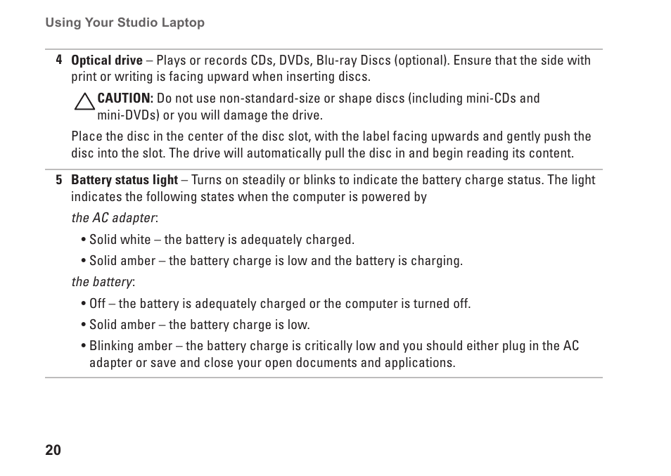 Dell Studio 1745 (Mid 2009) User Manual | Page 22 / 96
