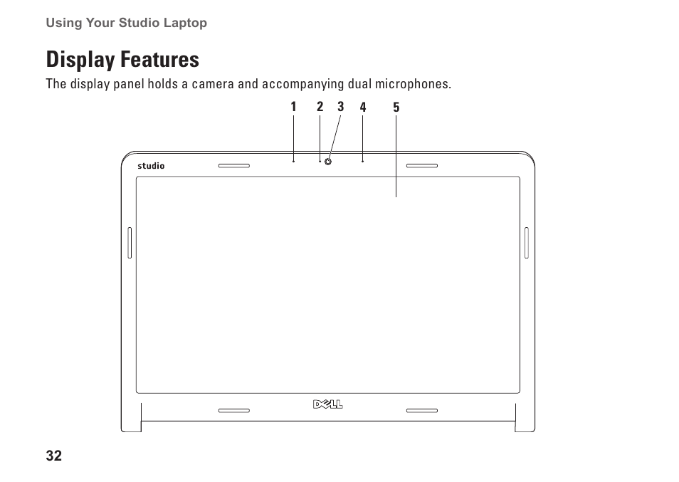 Display features | Dell Studio 1745 (Mid 2009) User Manual | Page 34 / 96