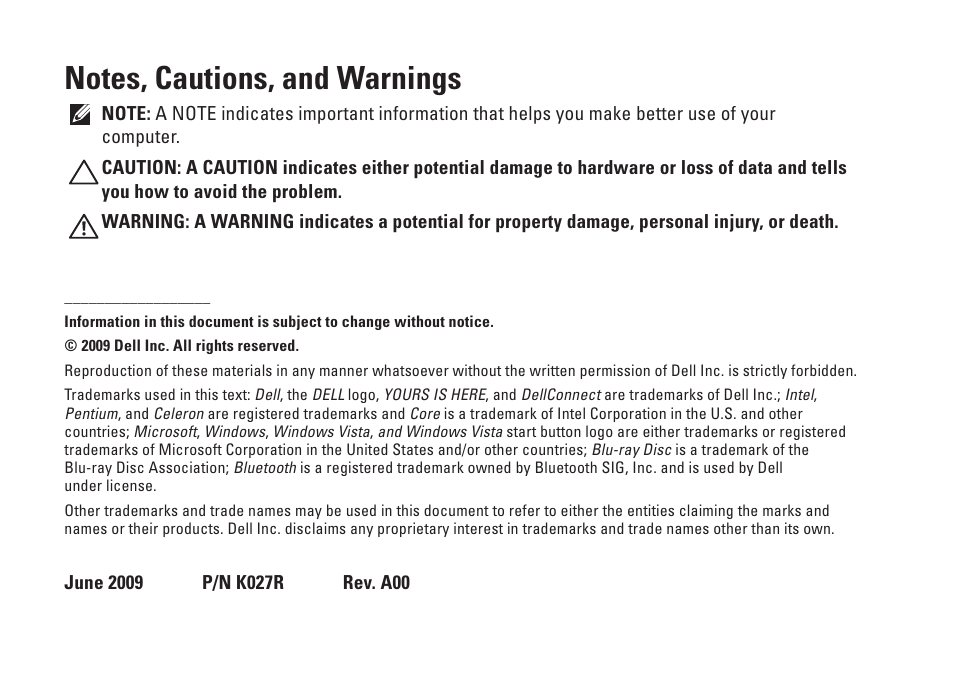 Dell Studio 1745 (Mid 2009) User Manual | Page 4 / 96