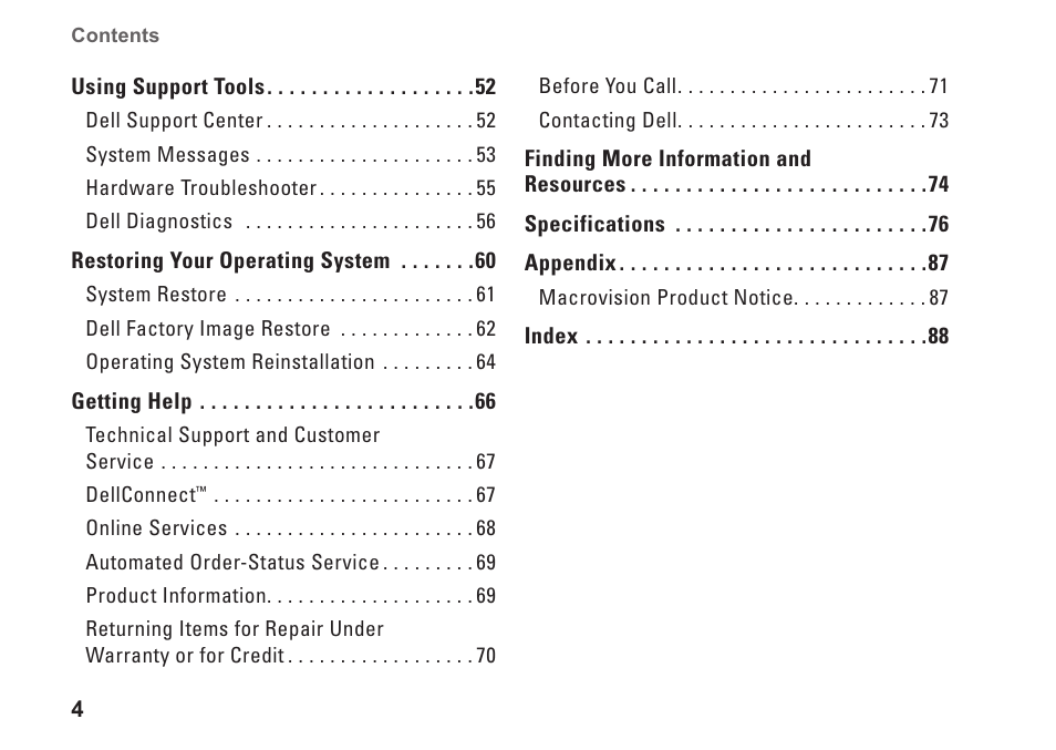 Dell Studio 1745 (Mid 2009) User Manual | Page 6 / 96