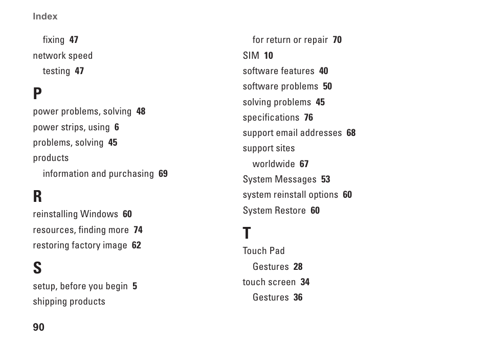 Dell Studio 1745 (Mid 2009) User Manual | Page 92 / 96