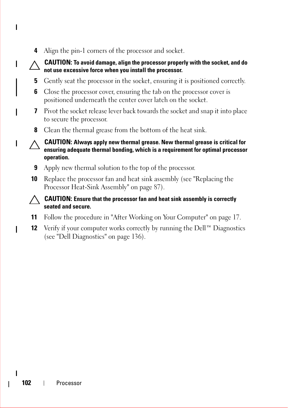 Dell OptiPlex 360 (Late 2008) User Manual | Page 102 / 160