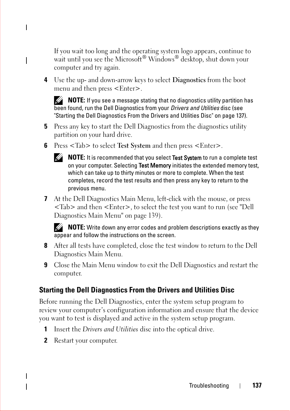 2 restart your computer | Dell OptiPlex 360 (Late 2008) User Manual | Page 137 / 160