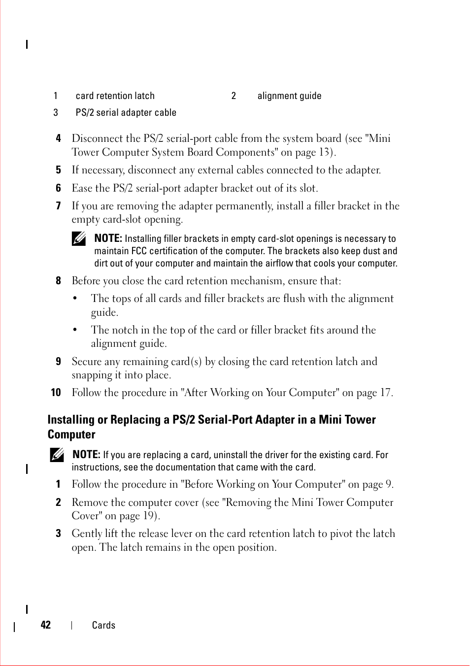 Computer | Dell OptiPlex 360 (Late 2008) User Manual | Page 42 / 160