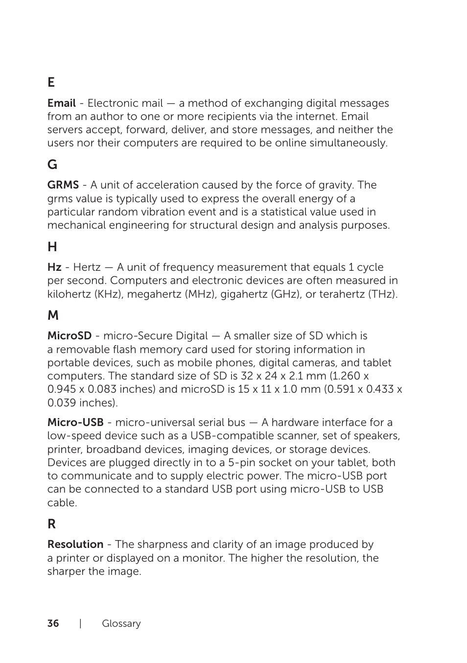 Dell Venue 8 Pro (3845, Late 2014) User Manual | Page 36 / 39