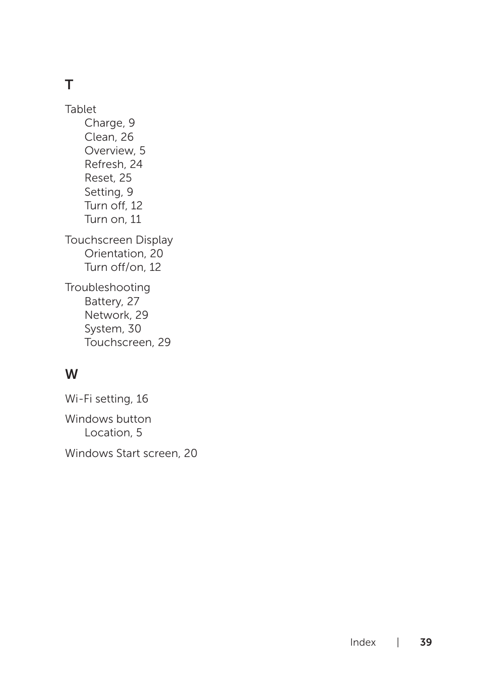 Dell Venue 8 Pro (3845, Late 2014) User Manual | Page 39 / 39