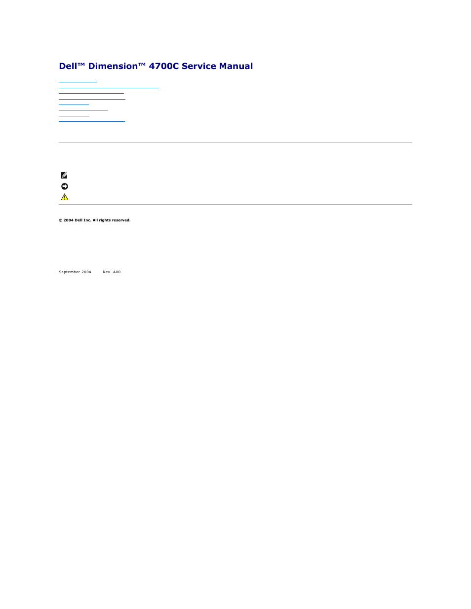 Dell Dimension 4700C User Manual | 41 pages