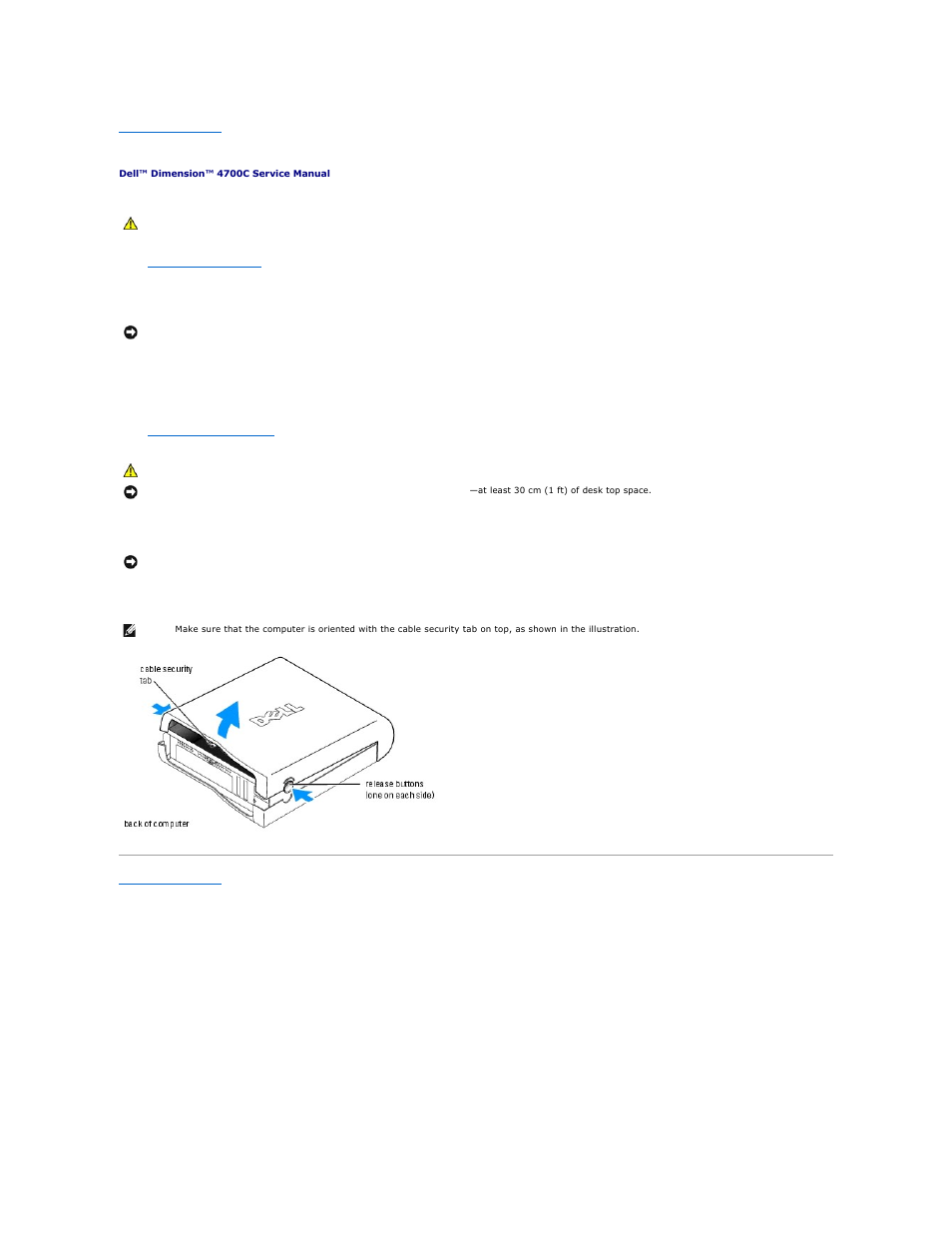 Opening the computer cover | Dell Dimension 4700C User Manual | Page 8 / 41