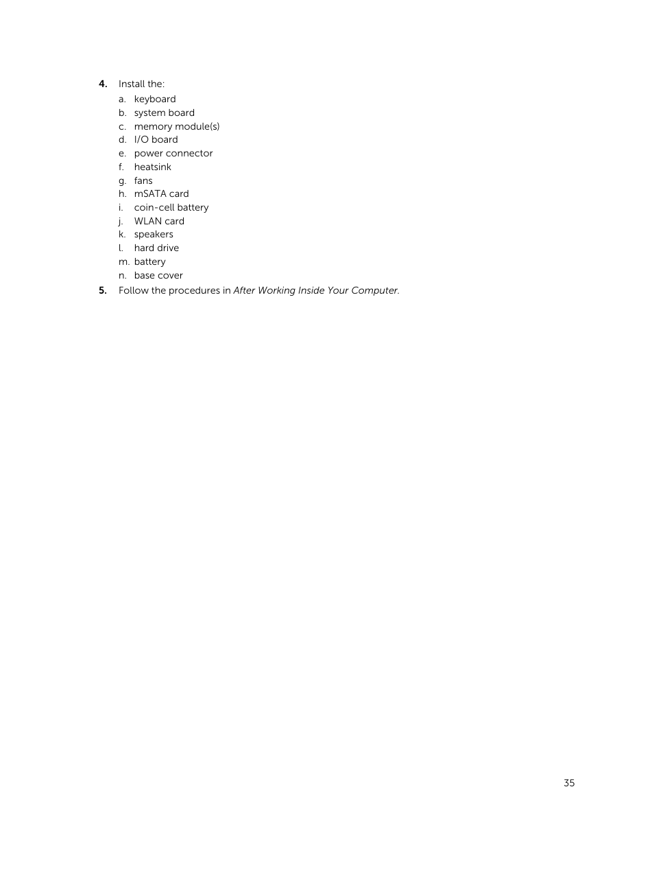 Dell Precision M3800 (Late 2013) User Manual | Page 35 / 50