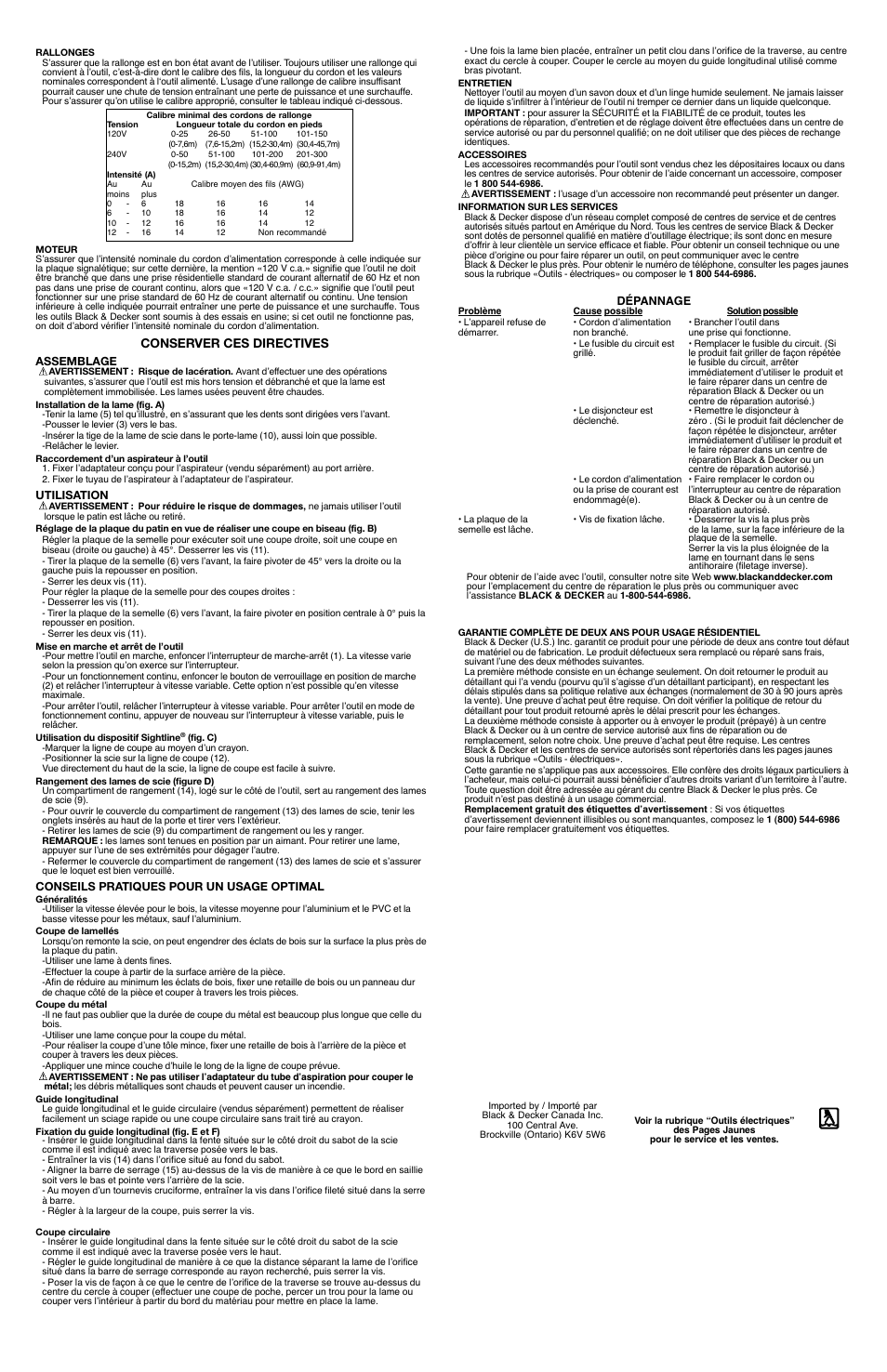 Black & Decker JS515 User Manual | Page 4 / 7