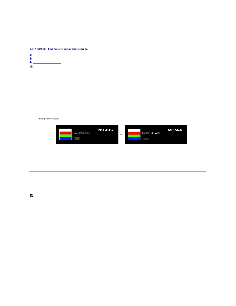 Troubleshooting, Troubleshooting your monitor, Built-in diagnostics | Dell G2410 Monitor User Manual | Page 31 / 33