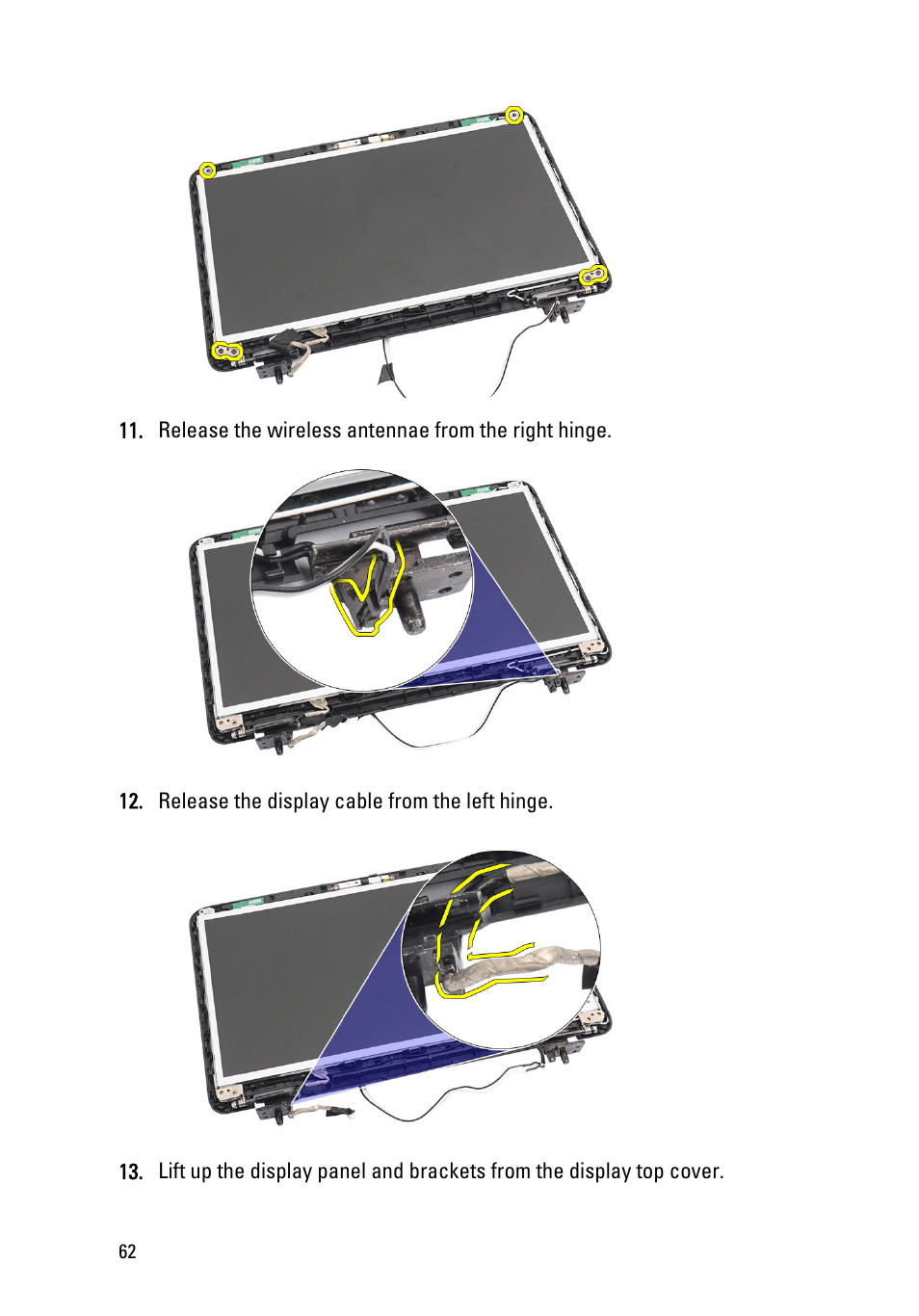 Dell Vostro 1450 (Mid 2011) User Manual | Page 62 / 78