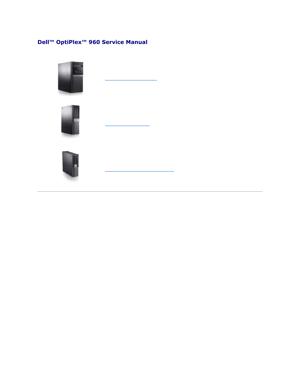 Dell OptiPlex 960 (Late 2008) User Manual | 146 pages