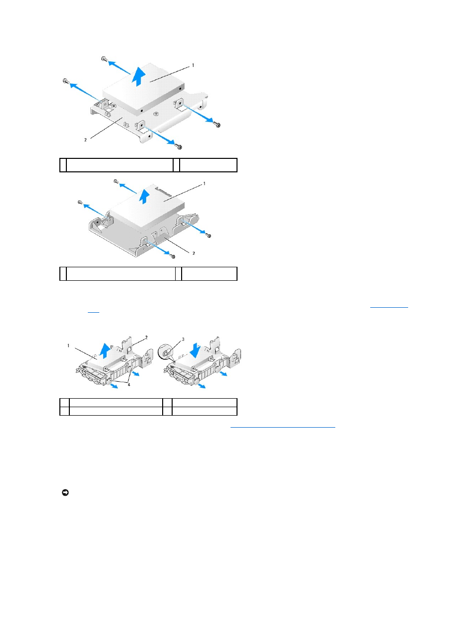 Replacing a hard drive, And skip the rest of this procedure | Dell OptiPlex 960 (Late 2008) User Manual | Page 113 / 146