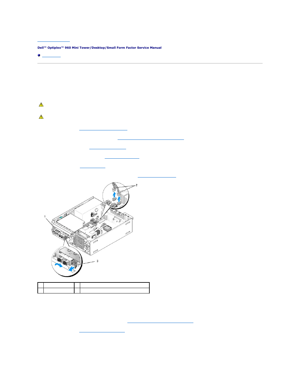 I/o assembly, Removing the i/o assembly, Replacing the i/o assembly | Dell OptiPlex 960 (Late 2008) User Manual | Page 124 / 146