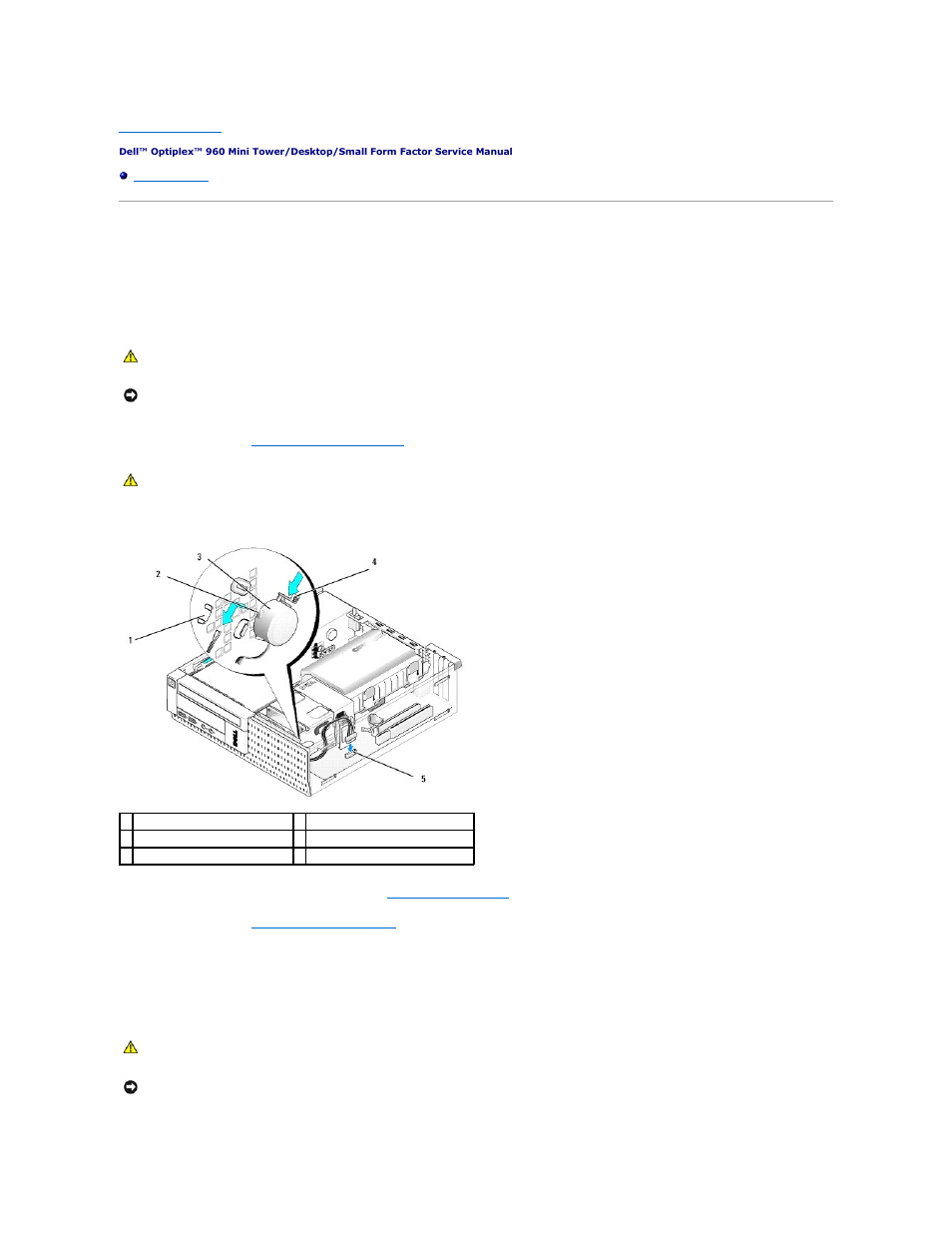 Internal speaker, Installing an internal speaker, Removing an internal speaker | Dell OptiPlex 960 (Late 2008) User Manual | Page 130 / 146