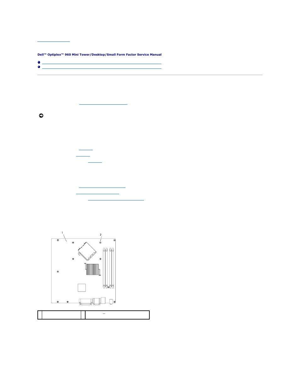System board, Mini tower system board screws, Desktop system board screws | Dell OptiPlex 960 (Late 2008) User Manual | Page 135 / 146