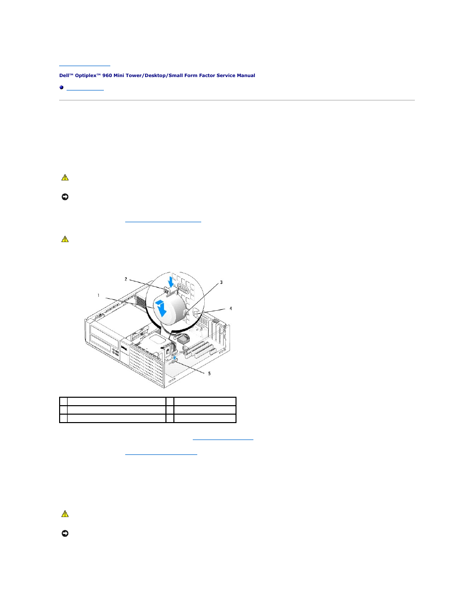 Internal speaker, Installing an internal speaker, Removing an internal speaker | Dell OptiPlex 960 (Late 2008) User Manual | Page 48 / 146
