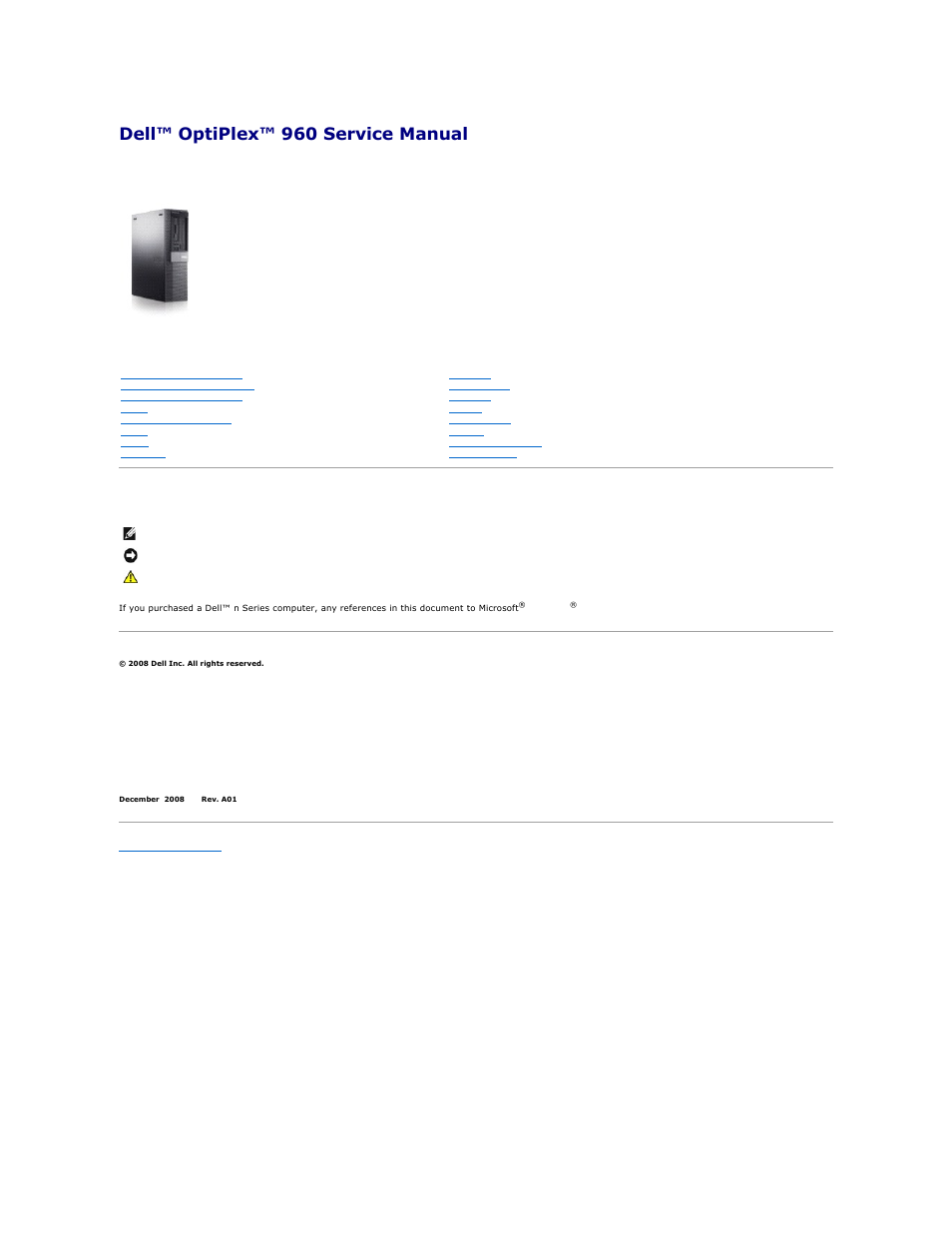 Dell™ optiplex™ 960 service manual, Desktop computer | Dell OptiPlex 960 (Late 2008) User Manual | Page 6 / 146