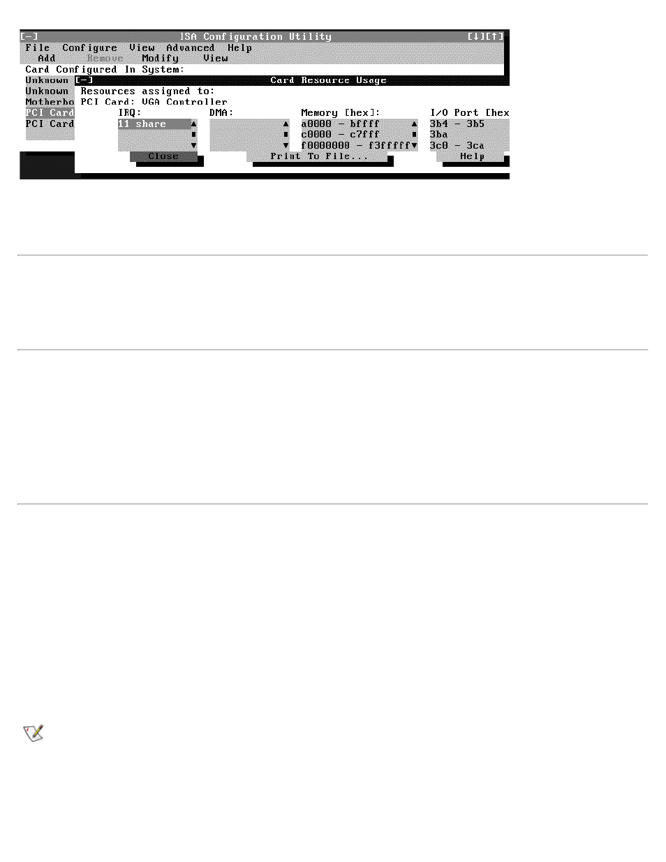Saving the system configuration, Exiting from the icu, Locking and unlocking cards | Dell OptiPlex GX1 User Manual | Page 51 / 108