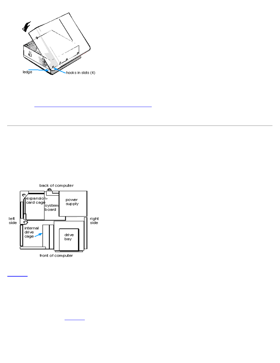 Inside your computer | Dell OptiPlex GX1 User Manual | Page 57 / 108