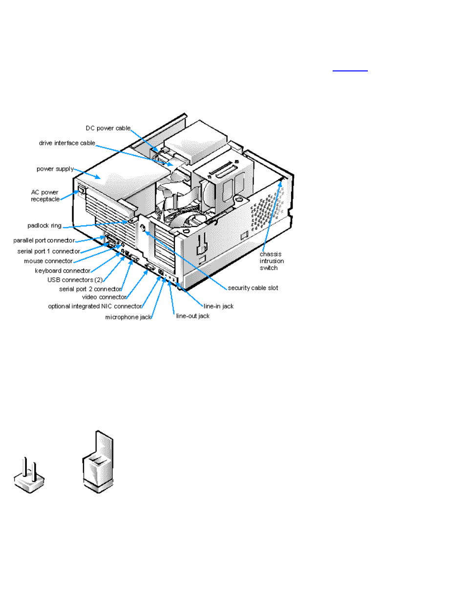 Jumpers, Figure 5, Shows | Dell OptiPlex GX1 User Manual | Page 58 / 108