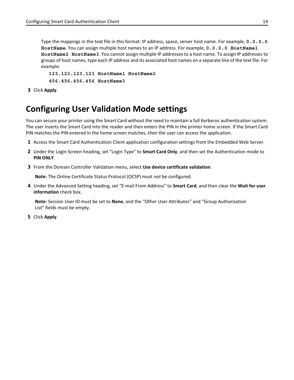 Configuring user validation mode settings | Dell B3460dn Mono Laser Printer User Manual | Page 14 / 35