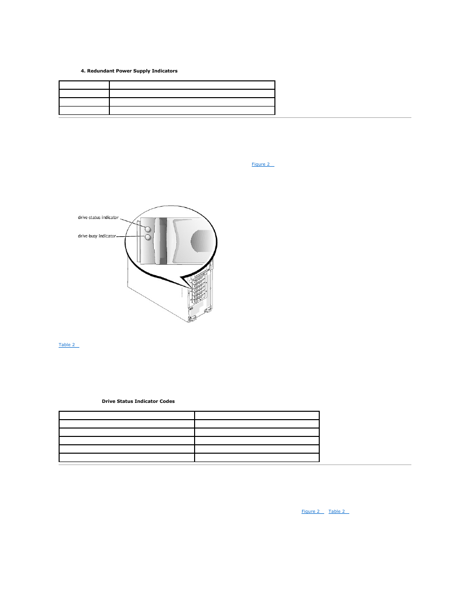 Hard-drive indicator codes, Nic indicator codes, Provide information on nic status (see | Dell PowerEdge 1600SC User Manual | Page 27 / 100