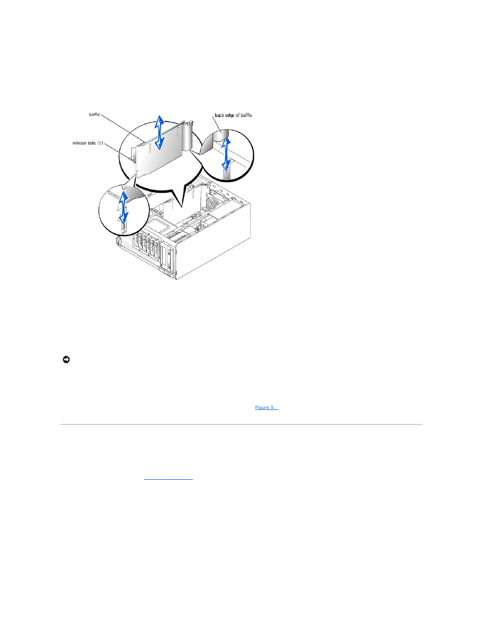 Checking the equipment, Troubleshooting the video subsystem, Removing the baffle | Installing the baffle | Dell PowerEdge 1600SC User Manual | Page 43 / 100