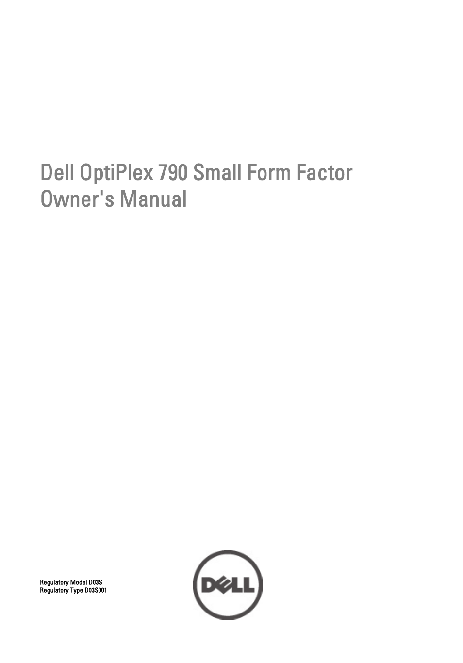 Dell OptiPlex 790 (Early 2011) User Manual | 96 pages