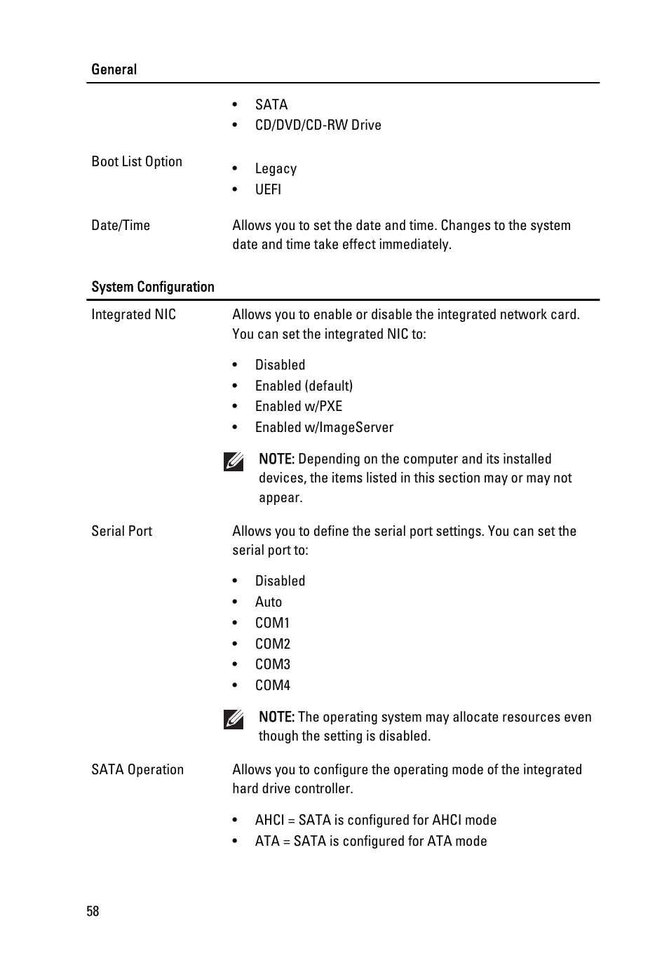 Dell OptiPlex 790 (Early 2011) User Manual | Page 58 / 96