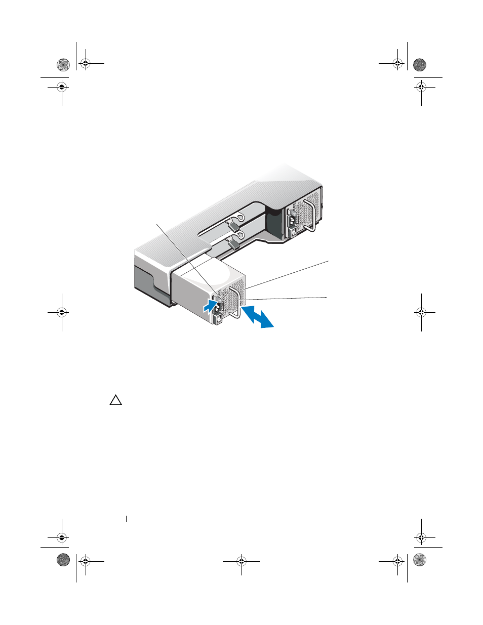 Installing a power supply/cooling fan module, Installing a power supply/cooling, Fan module | Dell POWERVAULT MD3600F User Manual | Page 258 / 318