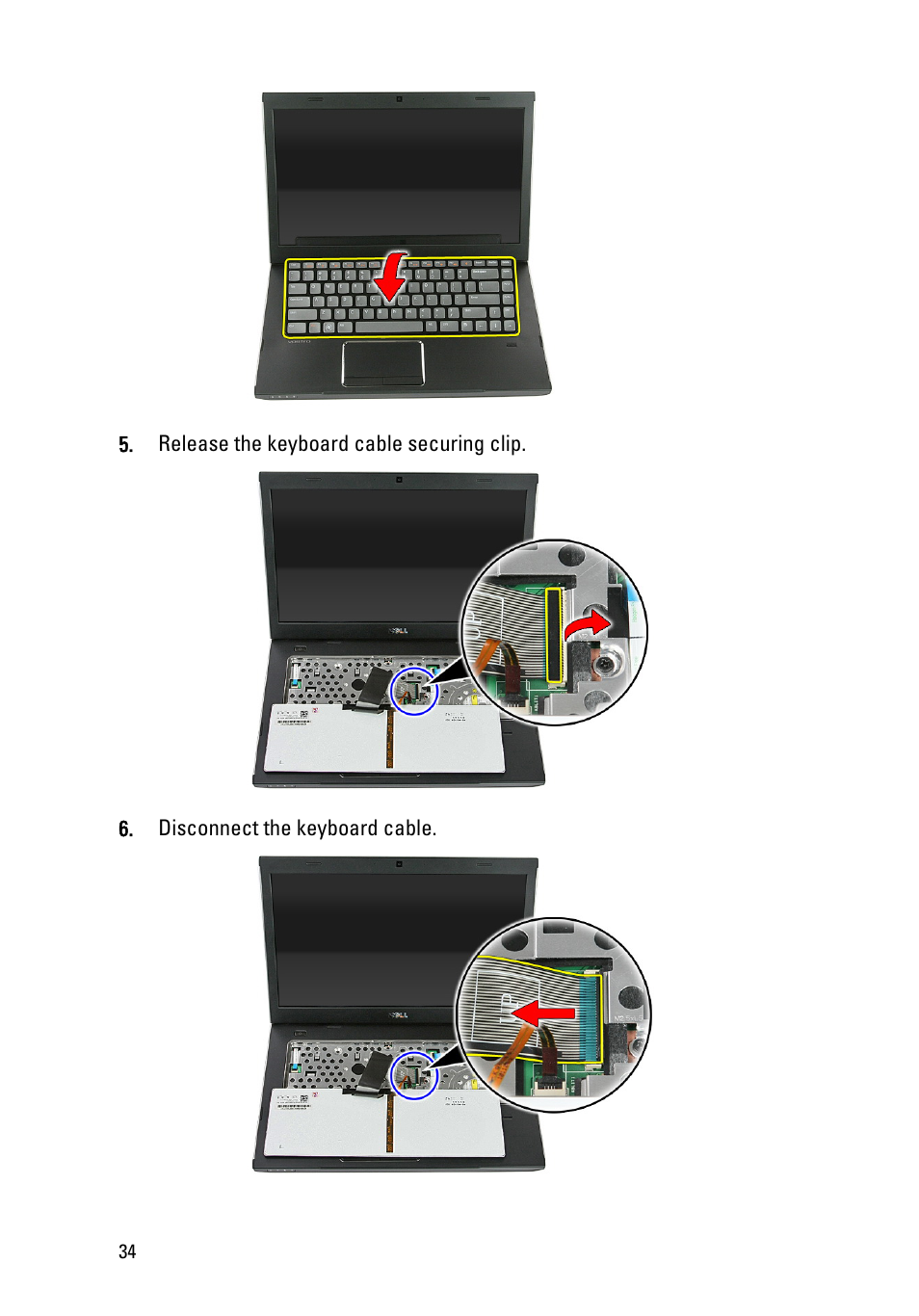 Dell Vostro 3550 (Early 2011) User Manual | Page 34 / 113