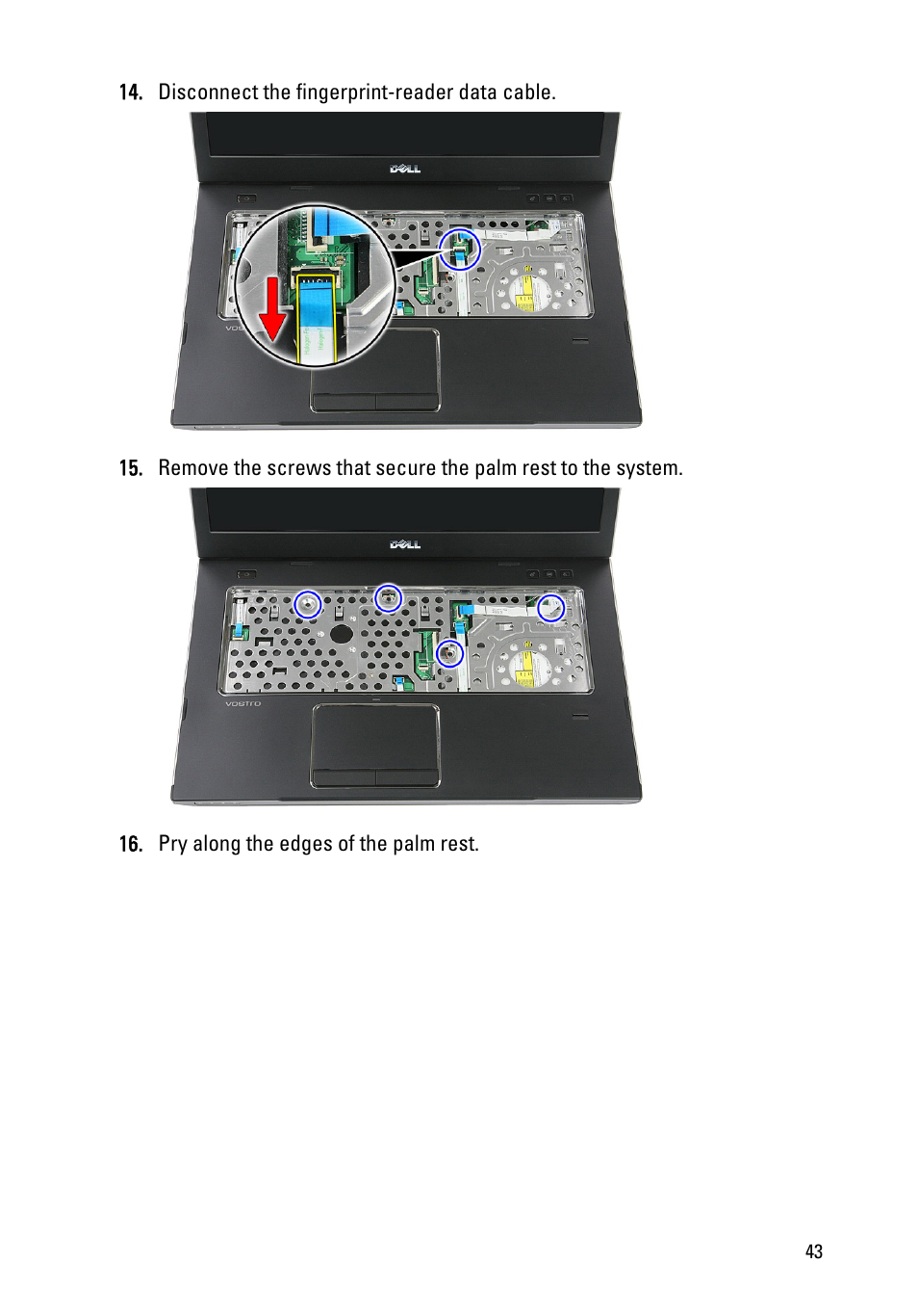 Dell Vostro 3550 (Early 2011) User Manual | Page 43 / 113