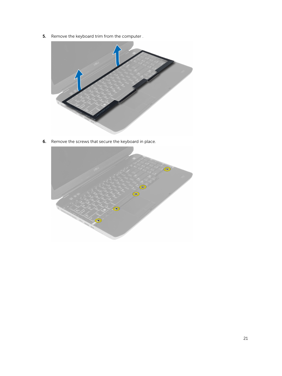 Dell Latitude E5530 (Mid 2012) User Manual | Page 21 / 81