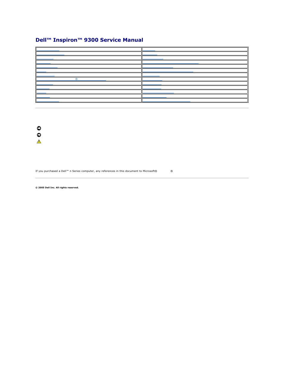 Dell Inspiron 9300 User Manual | 60 pages