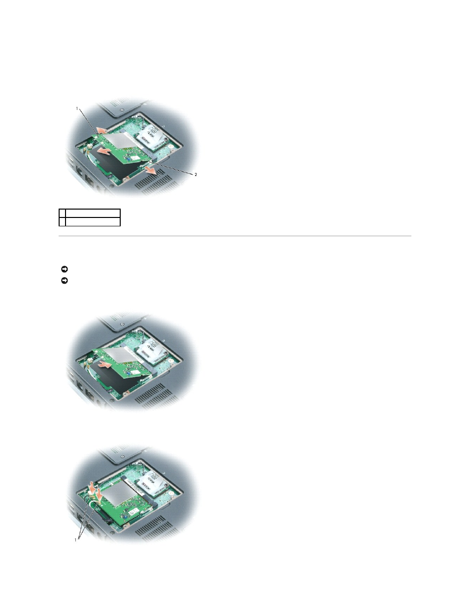 Replacing the mini pci card, Note, Replacing the mini | Pci card | Dell Inspiron 9300 User Manual | Page 16 / 60