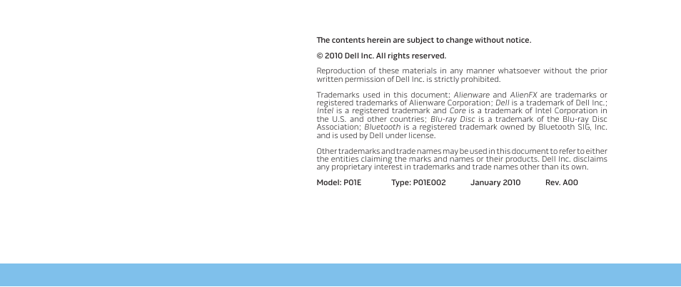 Dell Alienware M17x R2 (Early 2010) User Manual | Page 2 / 8