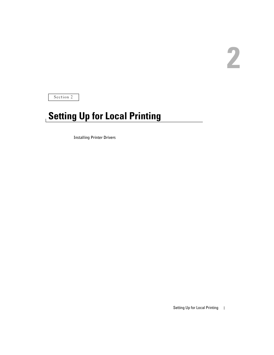 Setting up for local printing, 2 setting up for local printing | Dell 3000cn Color Laser Printer User Manual | Page 19 / 82