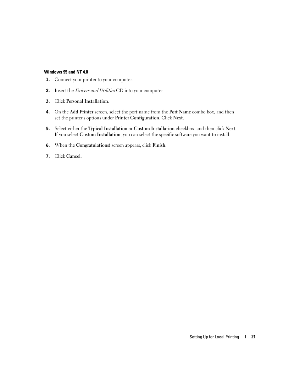 Dell 3000cn Color Laser Printer User Manual | Page 21 / 82