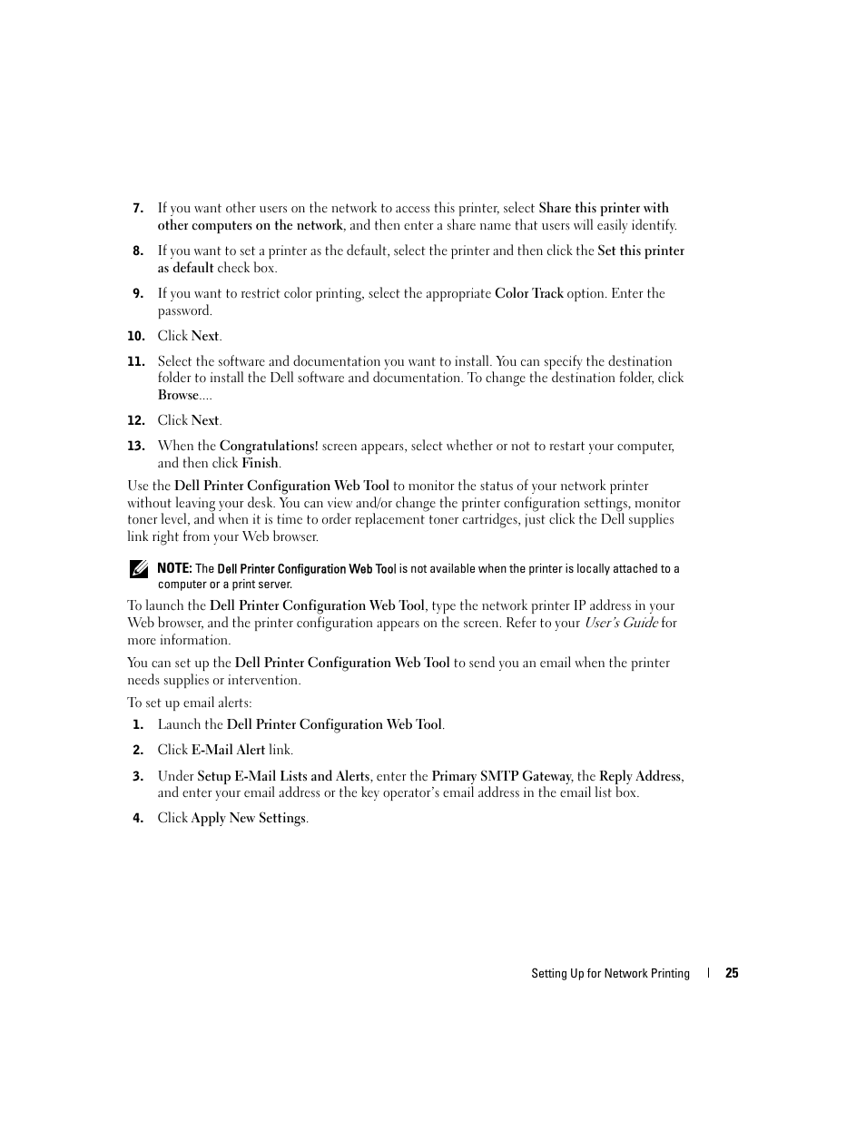 Dell 3000cn Color Laser Printer User Manual | Page 25 / 82
