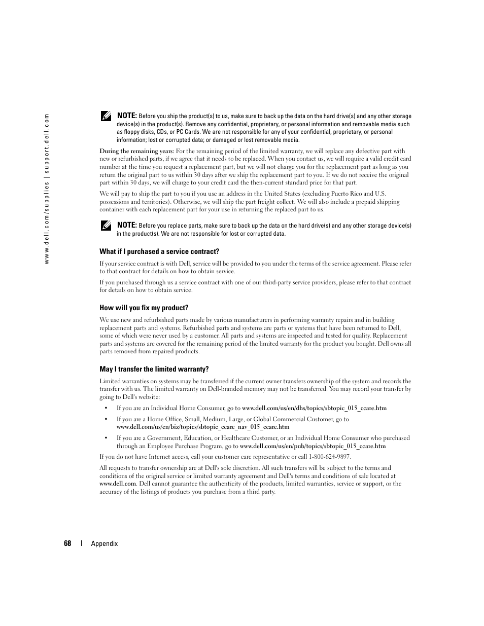 Dell 3000cn Color Laser Printer User Manual | Page 68 / 82