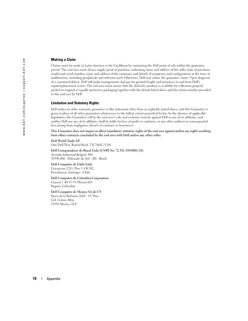 Dell 3000cn Color Laser Printer User Manual | Page 74 / 82