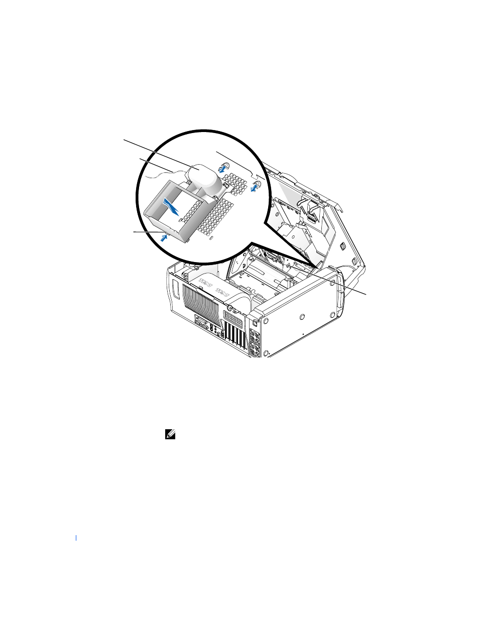 Replacing the speaker | Dell PRECISION 530 User Manual | Page 102 / 126