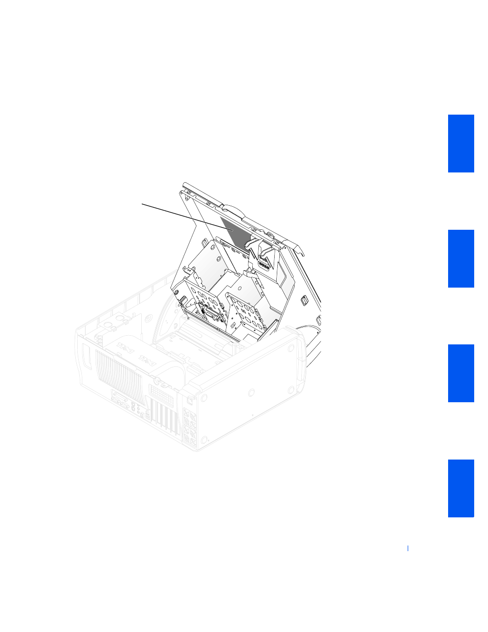 Interior service label | Dell PRECISION 530 User Manual | Page 19 / 126