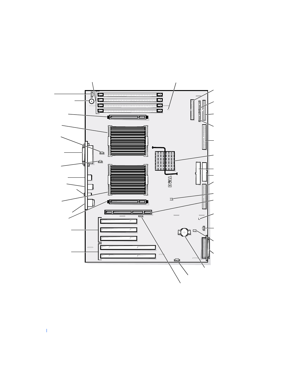 System board components | Dell PRECISION 530 User Manual | Page 24 / 126