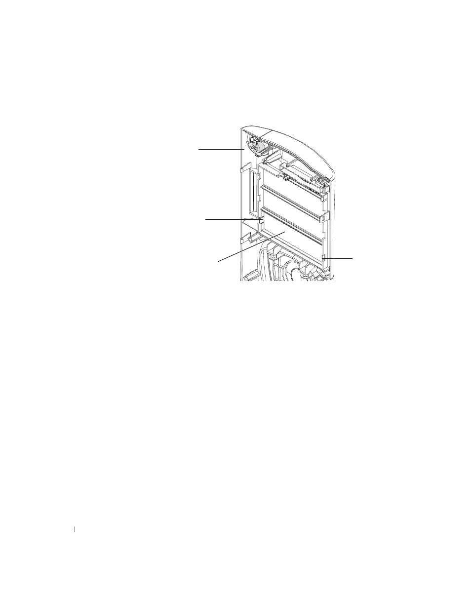 Removing front-panel inserts, Replacing front-panel inserts, 3 replace the front-panel insert | A facing the front panel, open the drive door, B insert the left securing tab into the drive bay | Dell PRECISION 530 User Manual | Page 34 / 126