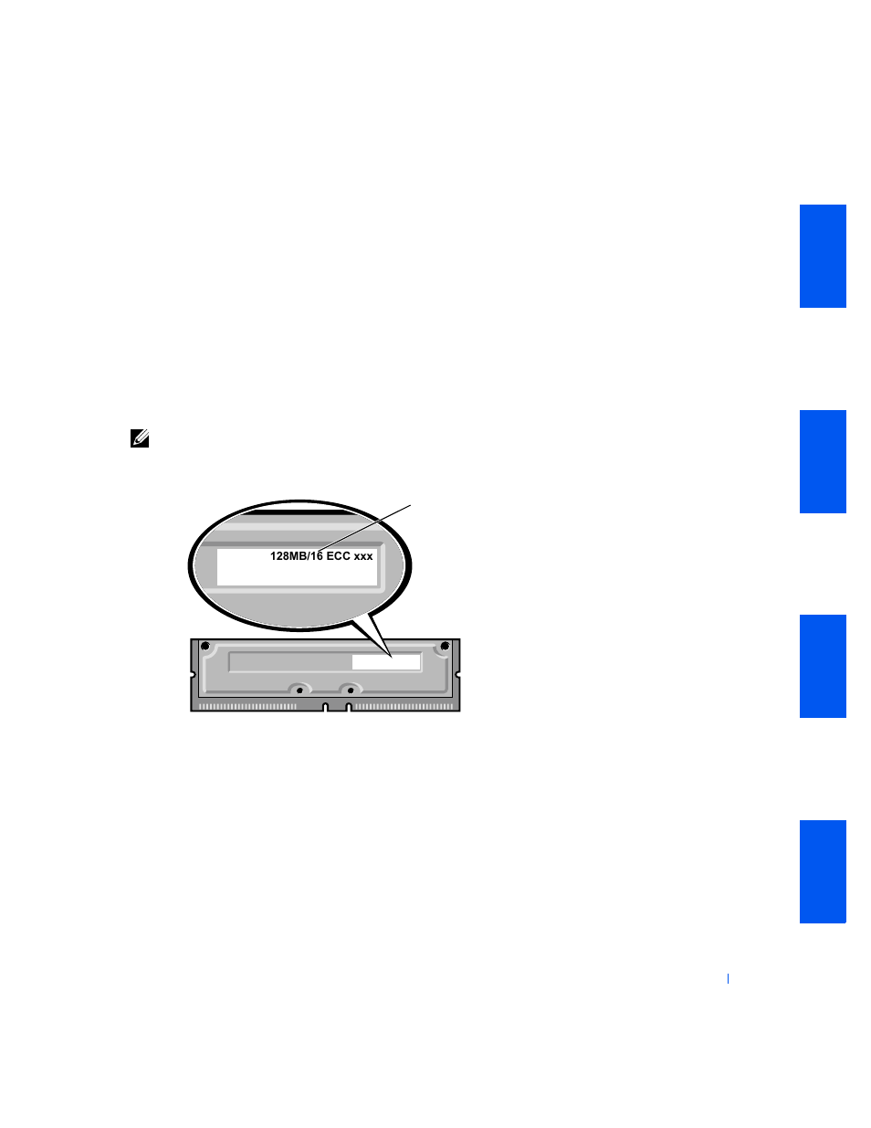 Computer memory, Memory module label | Dell PRECISION 530 User Manual | Page 45 / 126