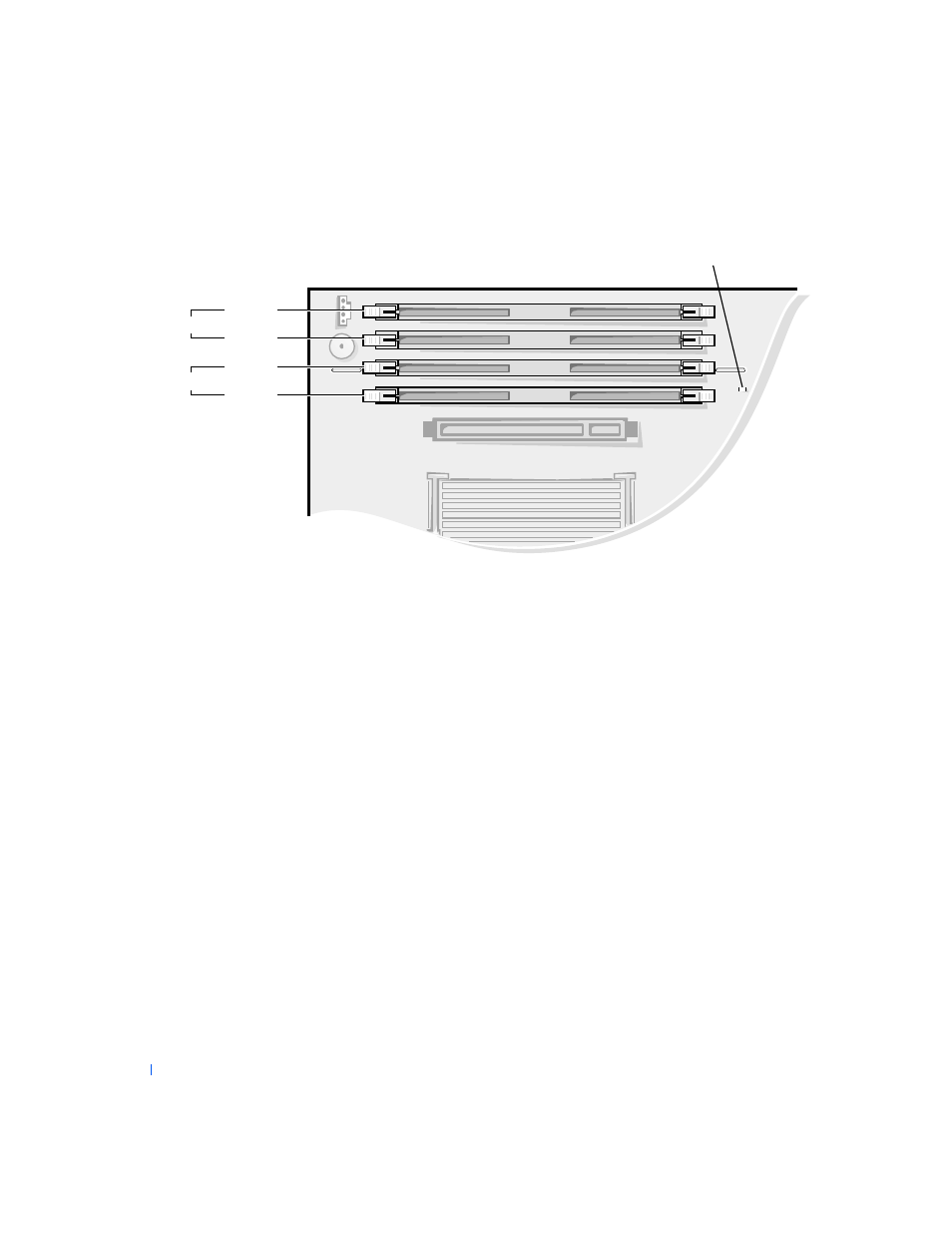 System board memory components, System board, Memory components | Dell PRECISION 530 User Manual | Page 46 / 126