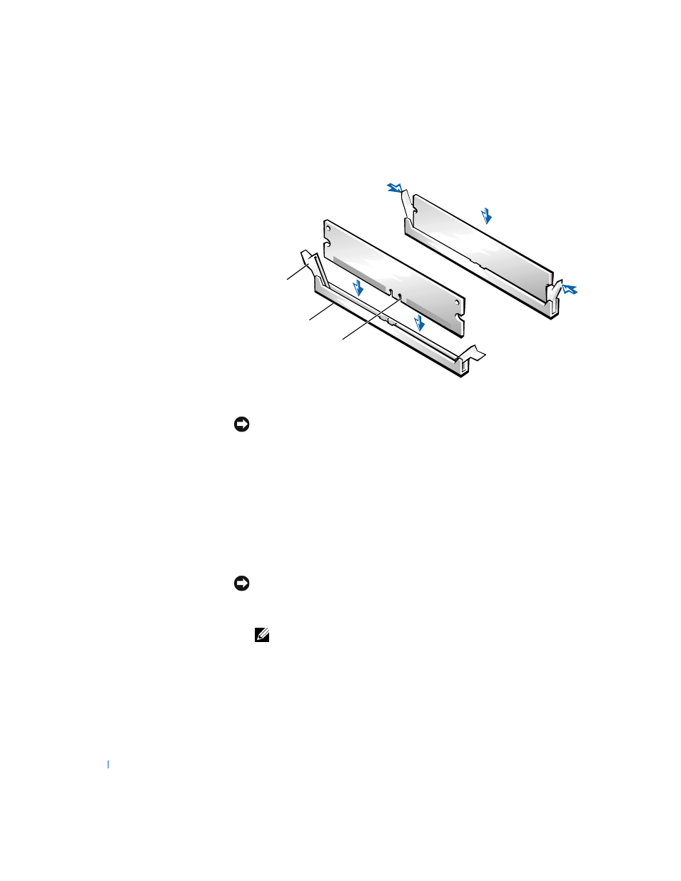Installing a memory module, Removing memory riser boards, 1 remove the microprocessor airflow shroud | B lift the bracket away from the chassis, 3 remove memory riser board a | Dell PRECISION 530 User Manual | Page 50 / 126